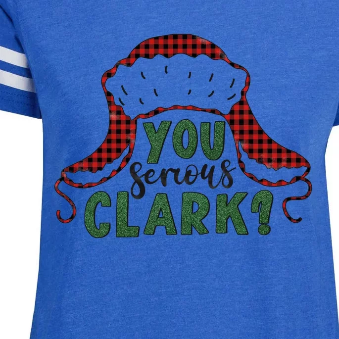 You Serious Clark? Enza Ladies Jersey Football T-Shirt