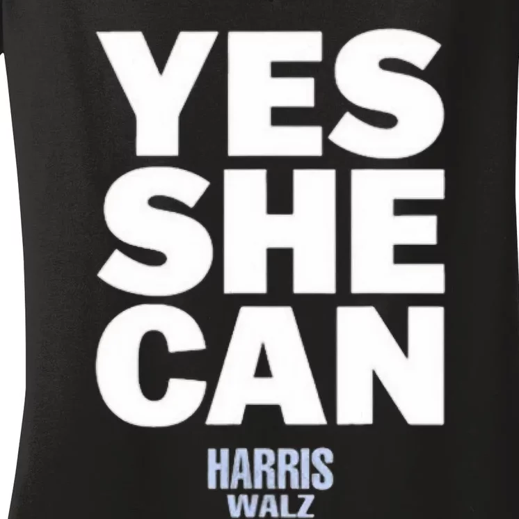 Yes She Can Kamala Harris 2024 Elections Women's V-Neck T-Shirt