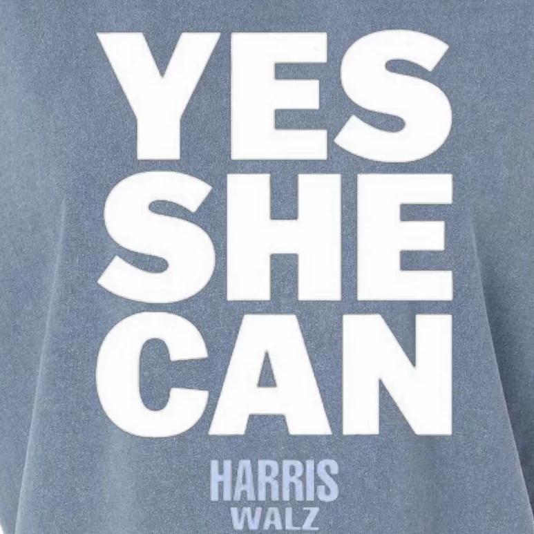 Yes She Can Kamala Harris 2024 Elections Garment-Dyed Women's Muscle Tee