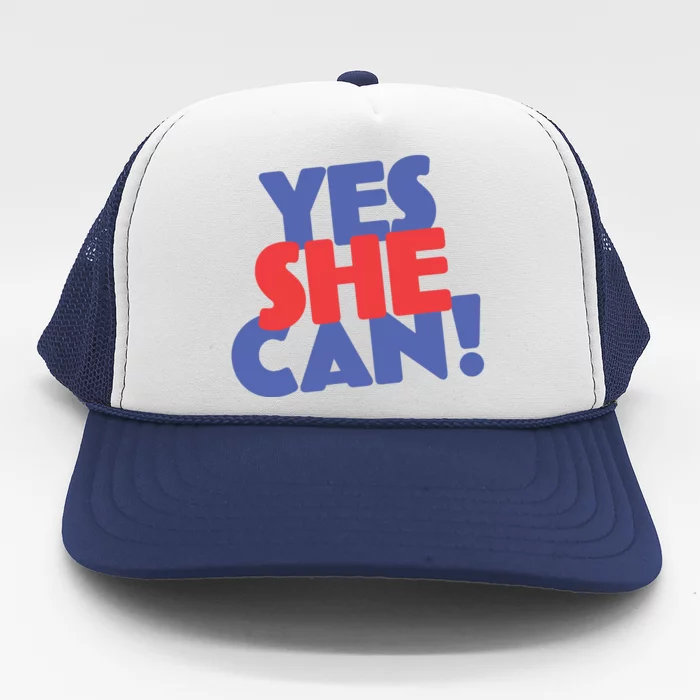 Yes She Can Trucker Hat