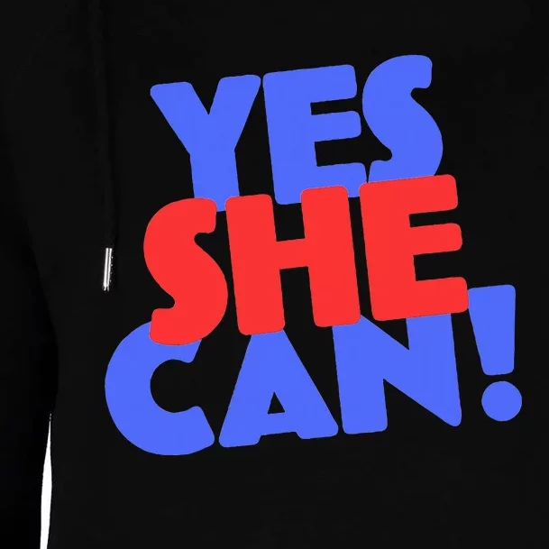 Yes She Can Womens Funnel Neck Pullover Hood