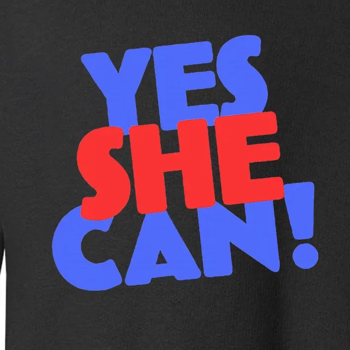 Yes She Can Toddler Sweatshirt