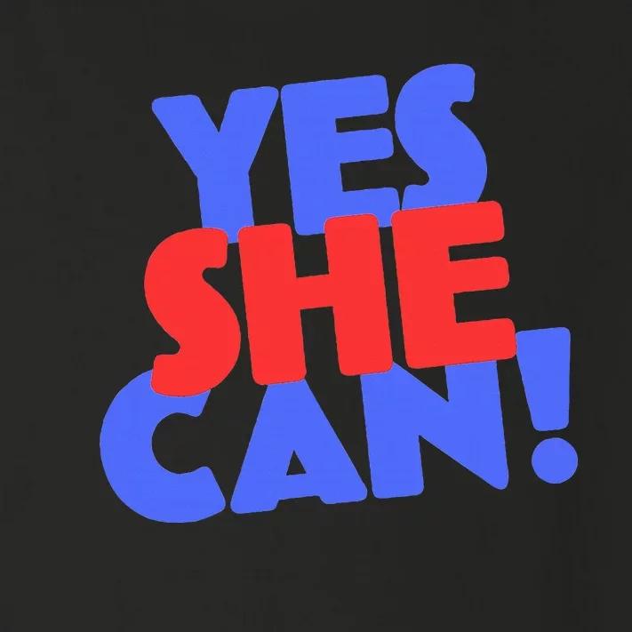 Yes She Can Toddler Long Sleeve Shirt