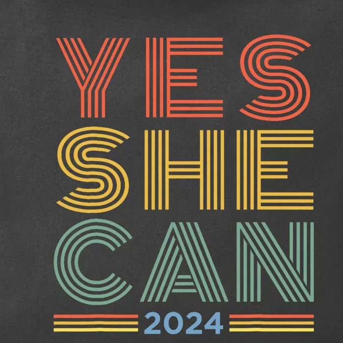 Yes She Can 2024 Zip Tote Bag