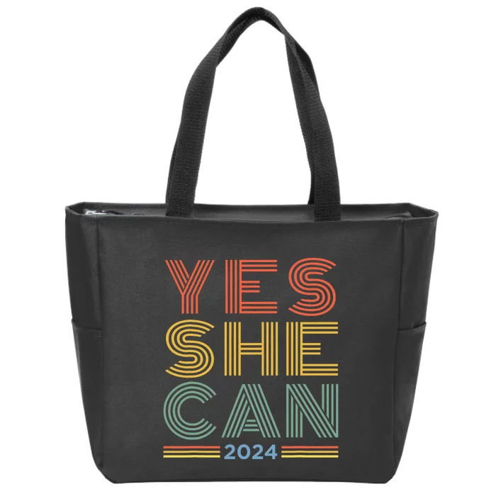 Yes She Can 2024 Zip Tote Bag