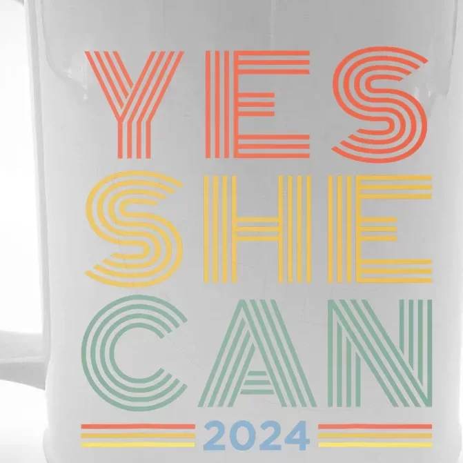 Yes She Can 2024 Front & Back Beer Stein