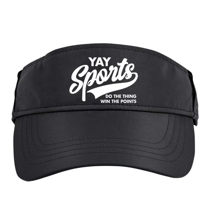 Yay Sports Do The Thing Win The Points Swash White Adult Drive Performance Visor