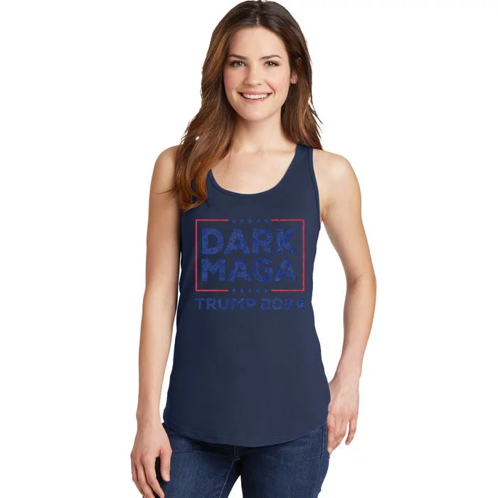 Yard Sign Donald Trump 2024 Dark Maga Trump Ladies Essential Tank