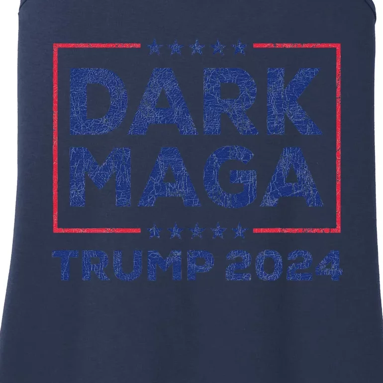 Yard Sign Donald Trump 2024 Dark Maga Trump Ladies Essential Tank