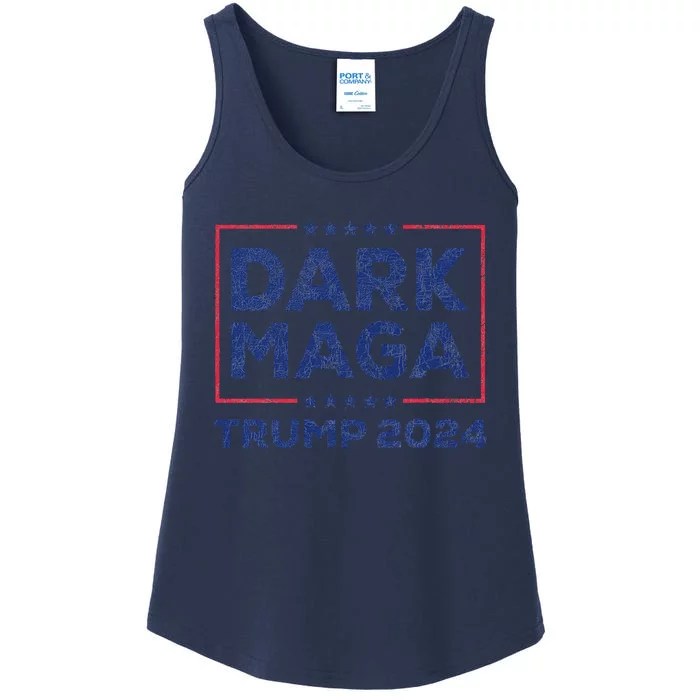 Yard Sign Donald Trump 2024 Dark Maga Trump Ladies Essential Tank