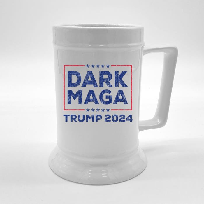 Yard Sign Donald Trump 2024 Dark Maga Trump Front & Back Beer Stein