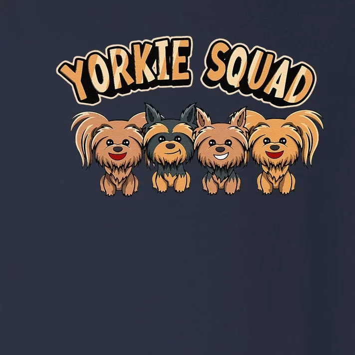 Yorkie Squad Funny Yorkshire Terrier Dog Toddler Long Sleeve Shirt