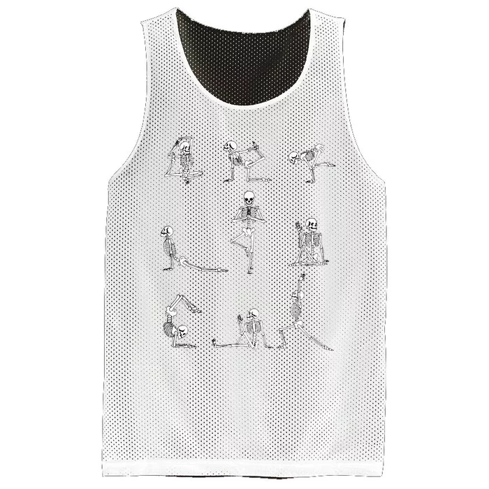 Yoga Skeleton for a Yoga Fan Mesh Reversible Basketball Jersey Tank