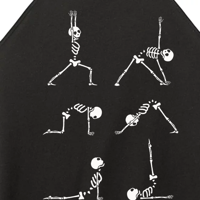 Yoga Skeleton Funny Halloween Exercise Costume Women’s Perfect Tri Rocker Tank