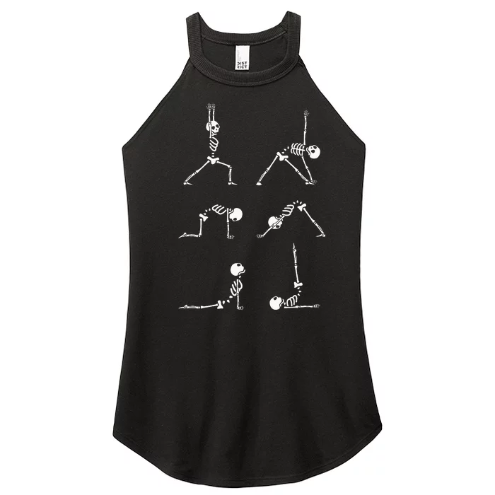 Yoga Skeleton Funny Halloween Exercise Costume Women’s Perfect Tri Rocker Tank