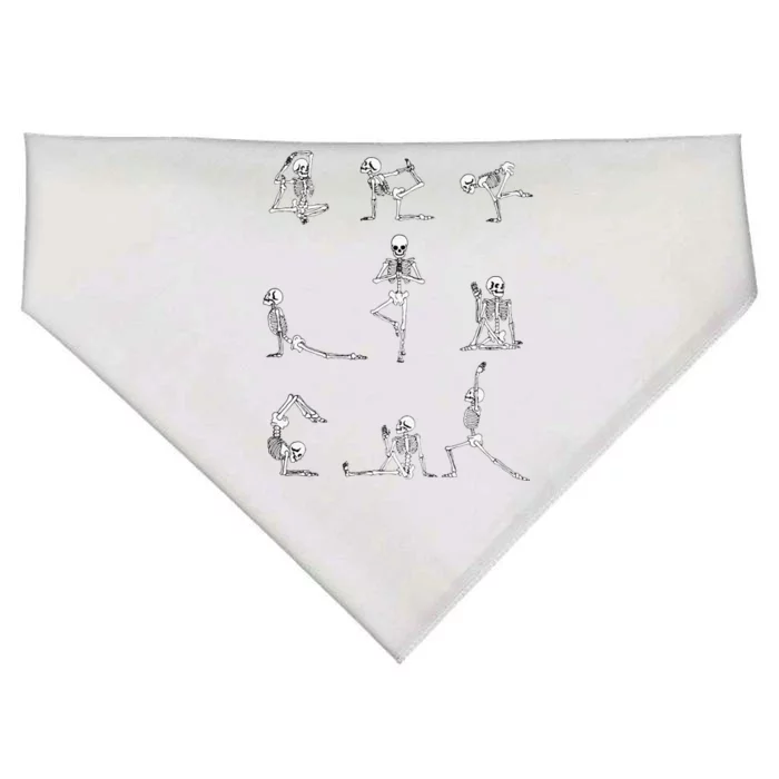 Yoga Skeleton For A Yoga Fan USA-Made Doggie Bandana