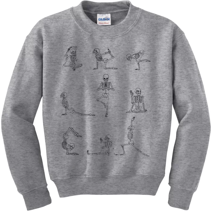 Yoga Skeleton For A Yoga Fan Kids Sweatshirt