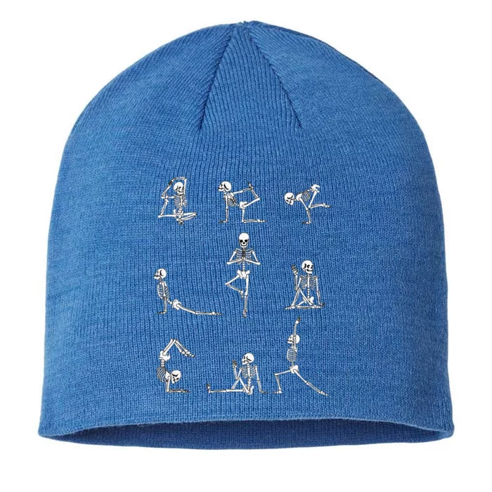 Yoga Skeleton For A Yoga Fan 8 1/2in Sustainable Knit Beanie