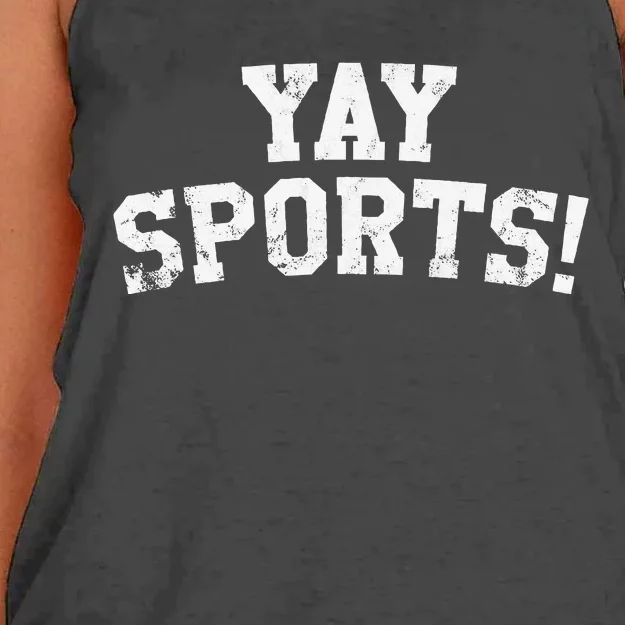 Yay Sports! Funny Sports Women's Knotted Racerback Tank