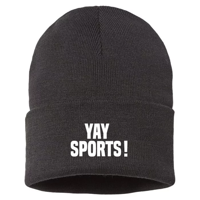 Yay Sports Funny Football Sustainable Knit Beanie