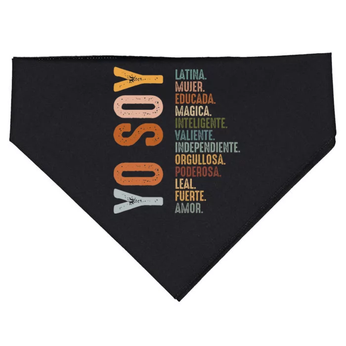 Yo Soy Funny Mexican Hispanic Heritage Month USA-Made Doggie Bandana