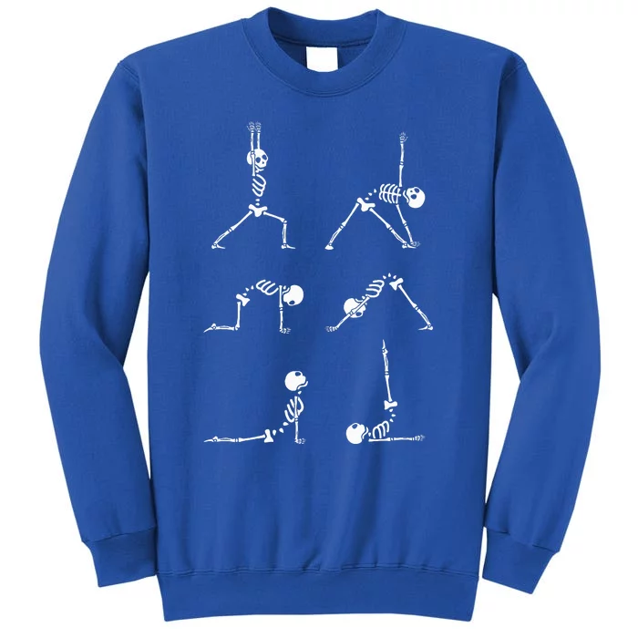 Yoga Skeleton Funny Halloween Exercise Costume Sweatshirt