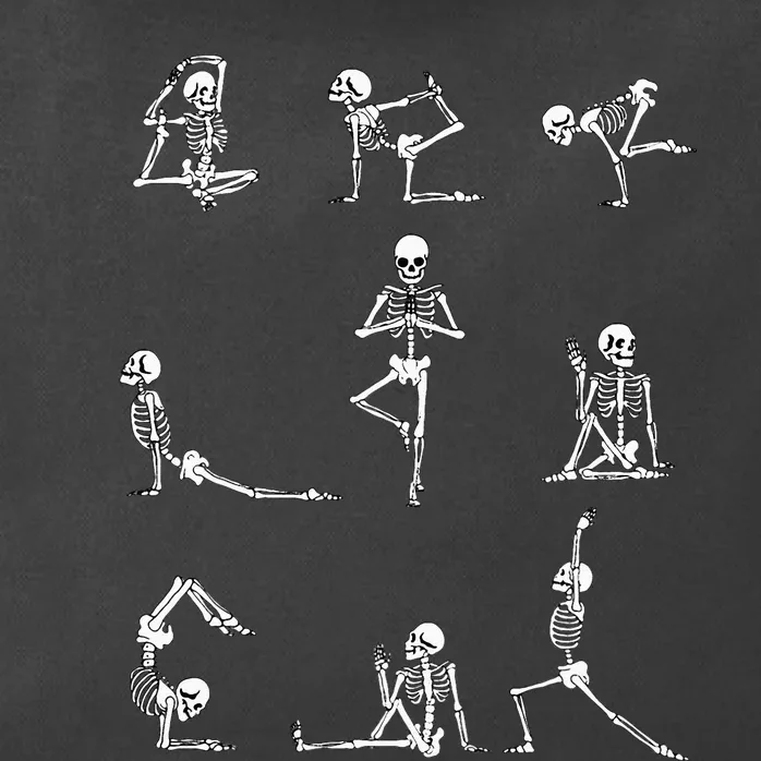 Yoga Skeleton For A Yoga Fan Zip Tote Bag