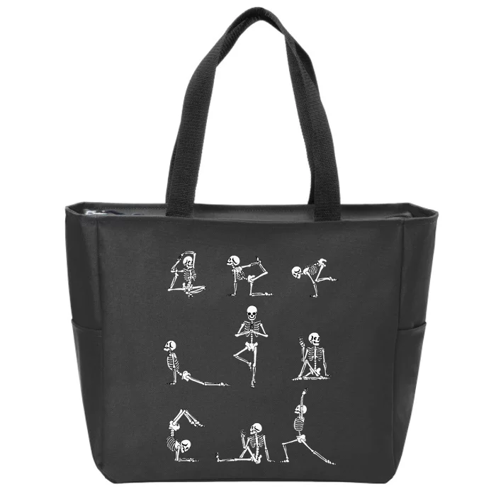 Yoga Skeleton For A Yoga Fan Zip Tote Bag