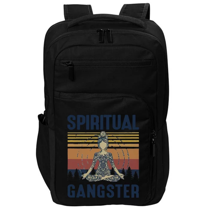 Yoga Spiritual Gangsters Vintage Yoga Lover Cool Gift Impact Tech Backpack