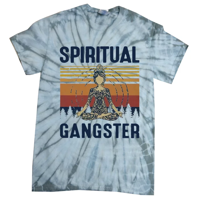 Yoga Spiritual Gangsters Vintage Yoga Lover Tie-Dye T-Shirt