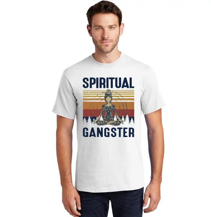 Yoga Spiritual Gangsters Vintage Yoga Lover Tall T-Shirt