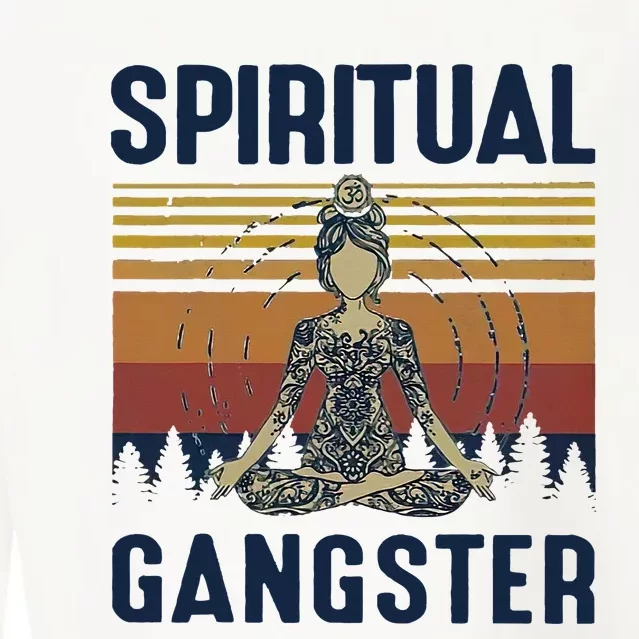 Yoga Spiritual Gangsters Vintage Yoga Lover Cropped Pullover Crew