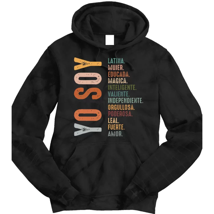 Yo Soy Hispanic Mujer Latina Camisa De Latina Chingona Tie Dye Hoodie