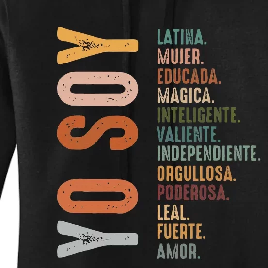 Yo Soy Hispanic Mujer Latina Camisa De Latina Chingona Women's Pullover Hoodie