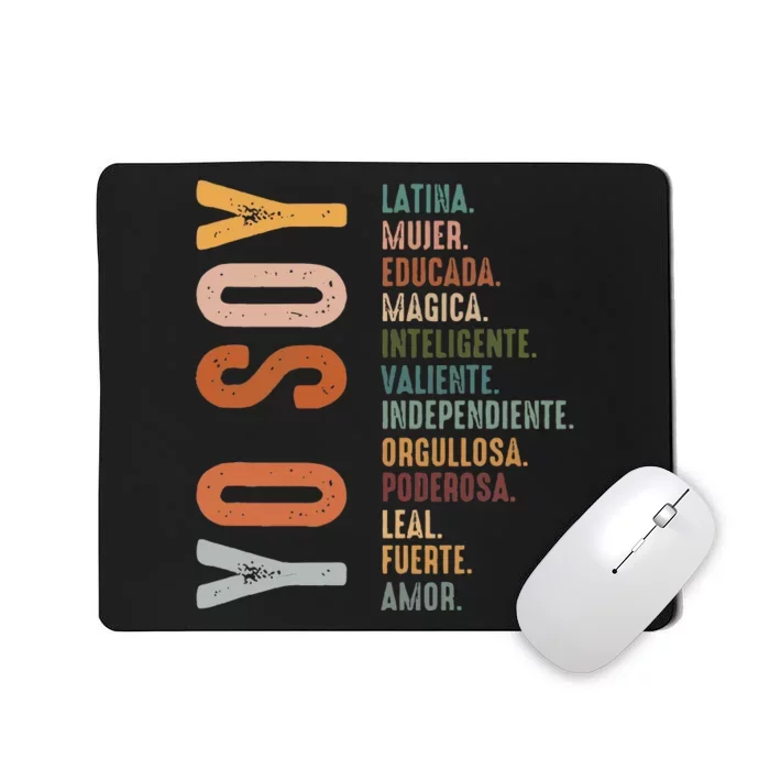 Yo Soy Hispanic Mujer Latina Camisa De Latina Chingona Mousepad