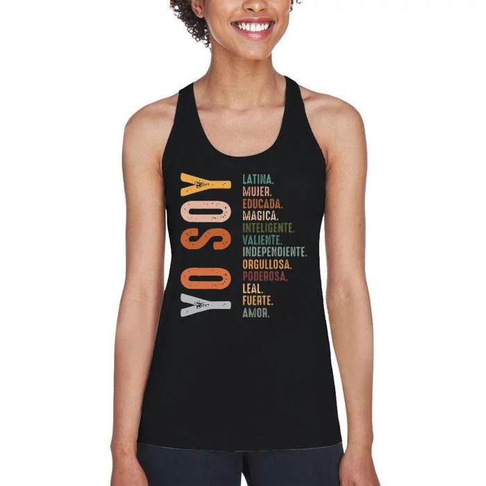 Yo Soy Hispanic Mujer Latina Camisa De Latina Chingona Women's Racerback Tank