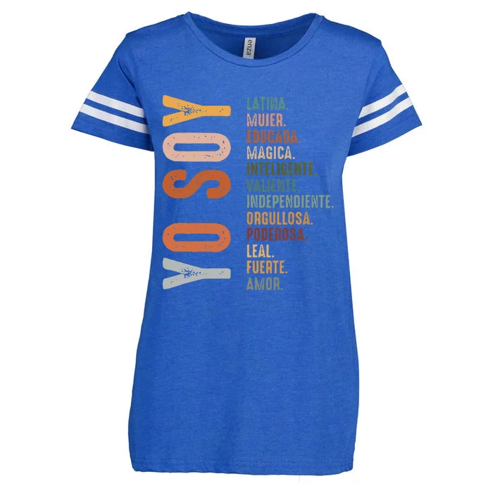 Yo Soy Hispanic Mujer Latina Camisa De Latina Chingona Enza Ladies Jersey Football T-Shirt