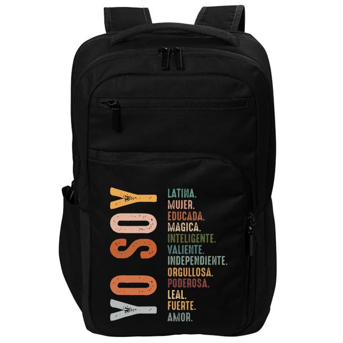 Yo Soy Hispanic Mujer Latina Camisa De Latina Chingona Impact Tech Backpack