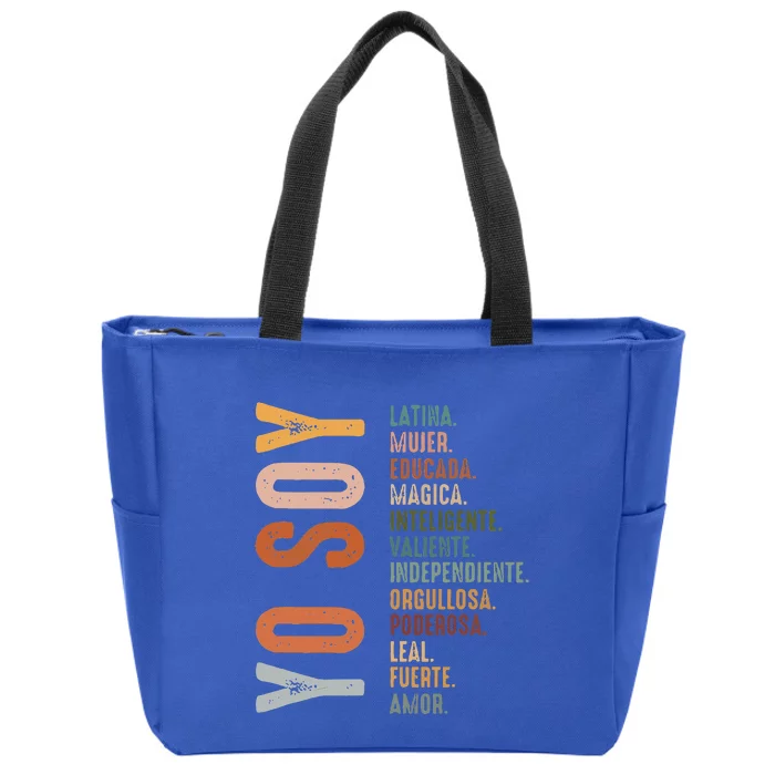 Yo Soy Hispanic Mujer Latina Camisa De Latina Chingona Zip Tote Bag