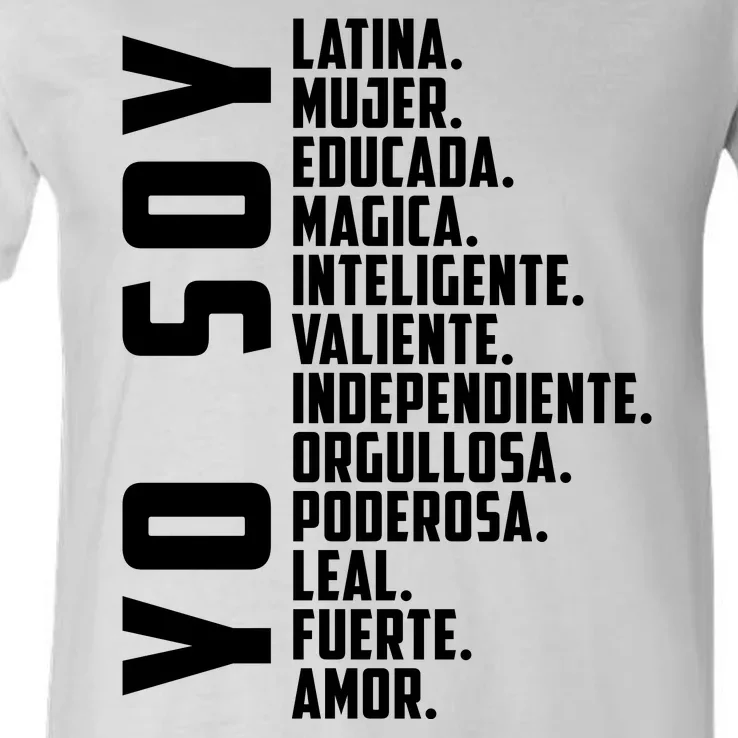 Yo Soy Hispanic Mujer Latina Camisa De Latina Chingona V-Neck T-Shirt