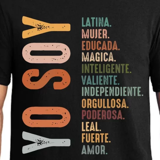 Yo Soy Hispanic Mujer Latina Camisa De Latina Chingona Pajama Set