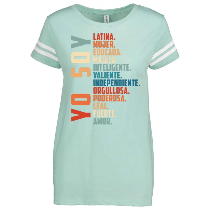 Yo Soy Hispanic Mujer Latina Camisa De Latina Chingona Enza Ladies Jersey Football T-Shirt