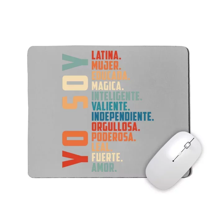 Yo Soy Hispanic Mujer Latina Camisa De Latina Chingona Mousepad