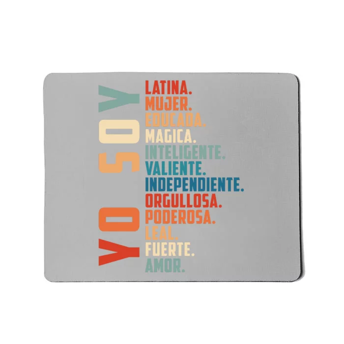 Yo Soy Hispanic Mujer Latina Camisa De Latina Chingona Mousepad