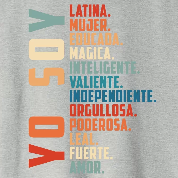 Yo Soy Hispanic Mujer Latina Camisa De Latina Chingona Women's Crop Top Tee