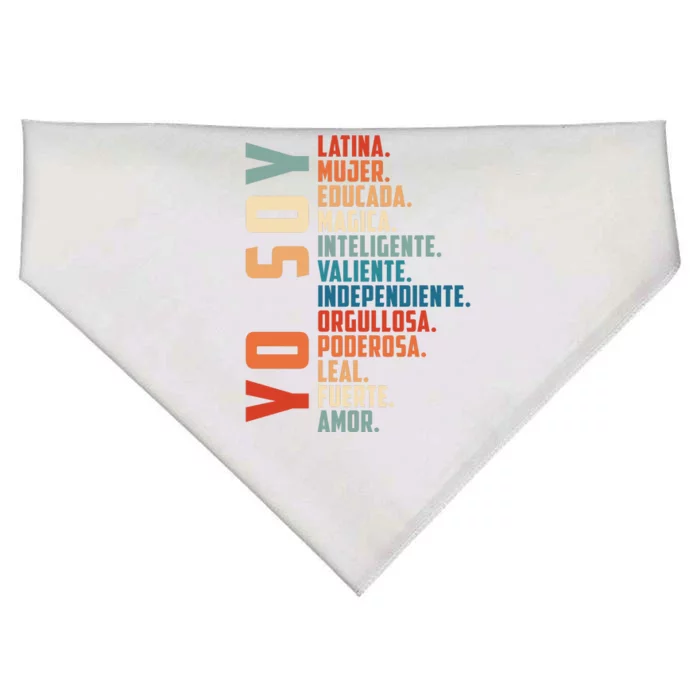 Yo Soy Hispanic Mujer Latina Camisa De Latina Chingona USA-Made Doggie Bandana