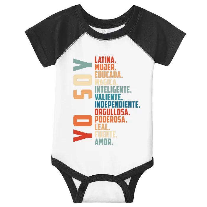 Yo Soy Hispanic Mujer Latina Camisa De Latina Chingona Infant Baby Jersey Bodysuit