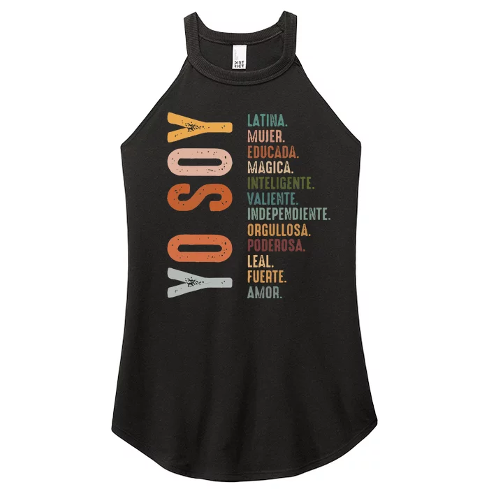 Yo Soy Hispanic Mujer Latina Camisa De Latina Chingona Women’s Perfect Tri Rocker Tank