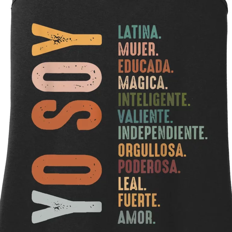 Yo Soy Hispanic Mujer Latina Camisa De Latina Chingona Ladies Essential Tank