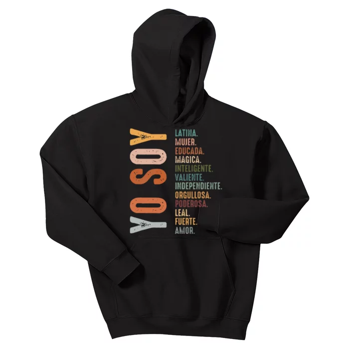 Yo Soy Hispanic Mujer Latina Camisa De Latina Chingona Kids Hoodie